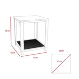 Mesa Ferrato Duna 47 cm con Entrepaño Metálico - Mesas | Bylmo