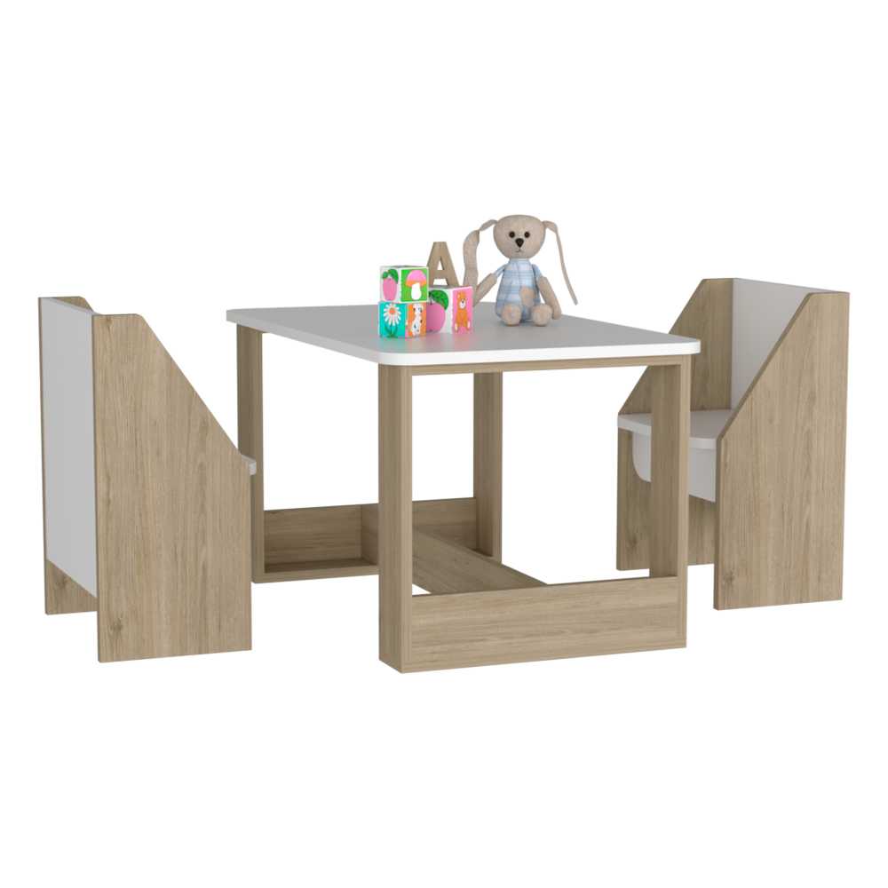 Escritorio Infantil Oz Rovere 90 cm con Sillas - Escritorios y Archivadores | Bylmo
