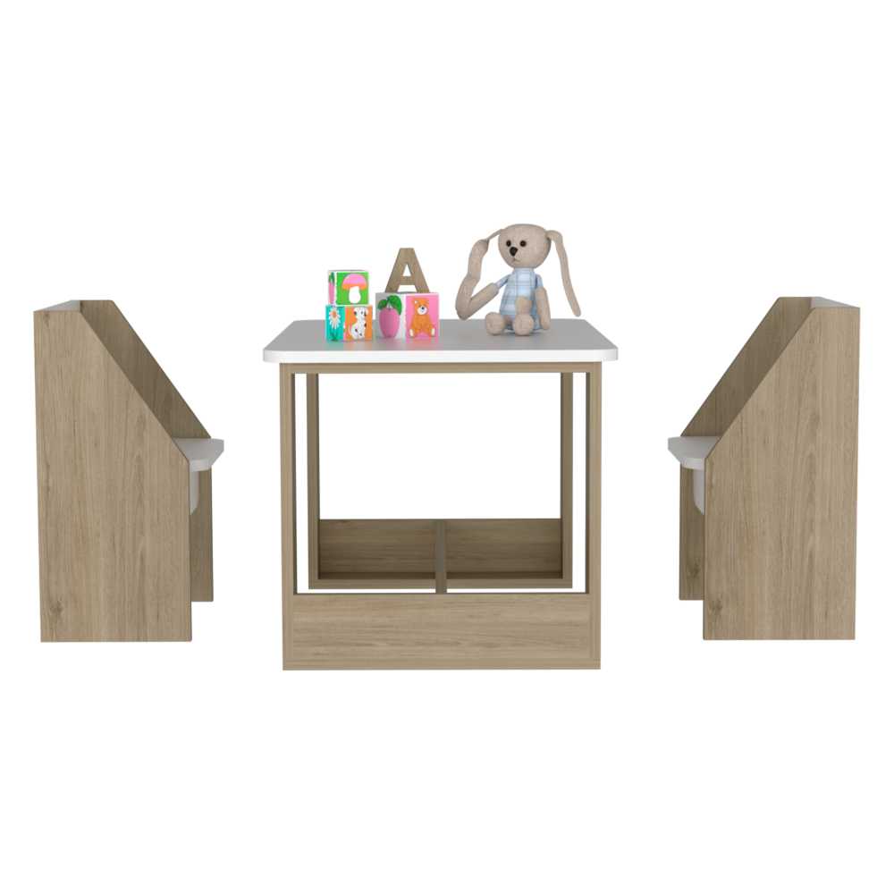 Escritorio Infantil Oz Rovere 90 cm con Sillas - Escritorios y Archivadores | Bylmo