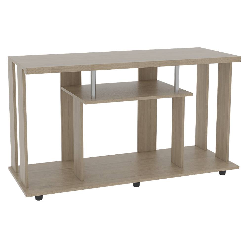 Mesa para TV Lannes Rovere 120.9x67cm Para TV Hasta 55 Pulgadas sin Cajones y con Patas - Muebles para TV | Bylmo