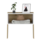 Mesa de Noche Aira Duna y Blanco 63 cm - Mesas de Noche | Bylmo
