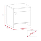 Mesa de Noche Colore Bellota 40x41.6cm con Una Puerta - Mesas de Noche | Bylmo