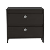 Mesa de Noche Idaly Wengue 60 cm con Dos Cajones - Mesas de Noche | Bylmo