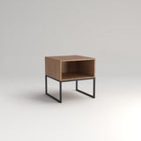 Mesa de Noche York Amareto y Negro 40 cm - Mesas de Noche | Bylmo