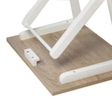 Mesa Ilusion Vienes y Blanco 38 cm Plegable - Mesas | Bylmo