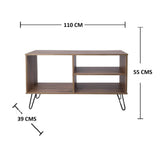 Rack Lion Amareto 110 cm con Entrepaños - Muebles para TV | Bylmo