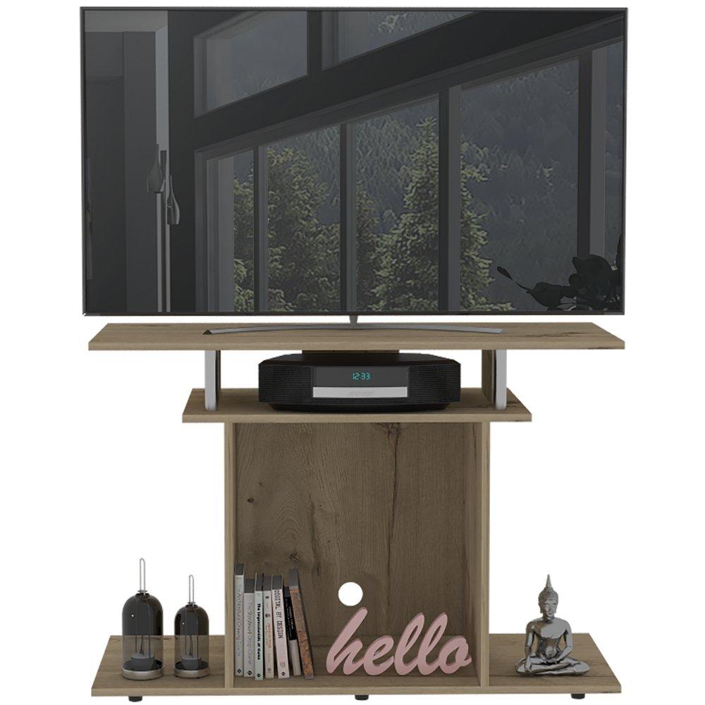 Mesa para TV Invy Duna 99.5x68.4cm Para TV Hasta 43 Pulgadas sin Cajones con Ranuras para Cables y con Patas - Muebles para TV | Bylmo