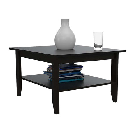 Mesa de Centro Essential Wengue 80x45cm Rectangular con Patas y con Compartimientos - Mesas | Bylmo