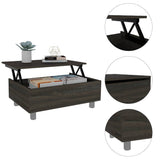 Mesa Gambia Carbón 80 cm Transformable - Mesas | Bylmo