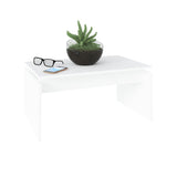 Mesa de Centro Katry Blanco 80 cm Rectangular Tradicional - Mesas de Centro | Bylmo