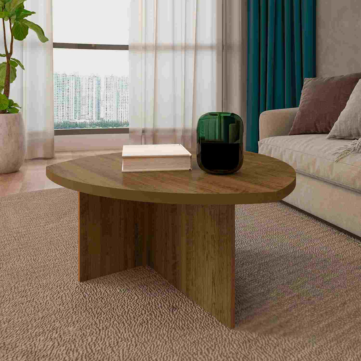 Mesa de Centro Reuleaux Pino 76 cm Triangular Moderno - Mesas de Centro | Bylmo