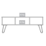 Mesa de Centro Vegas Miel 101x40cm Rectangular con Patas y con Compartimientos - Mesas de Centro | Bylmo