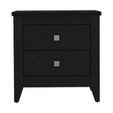 Mesa de Noche Armara Wengue 60 cm con Dos Cajones - Mesas de Noche | Bylmo