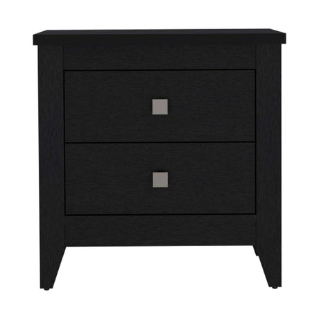 Mesa de Noche Armara Wengue 60 cm con Dos Cajones - Mesas de Noche | Bylmo