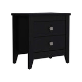 Mesa de Noche Armara Wengue 60 cm con Dos Cajones - Mesas de Noche | Bylmo