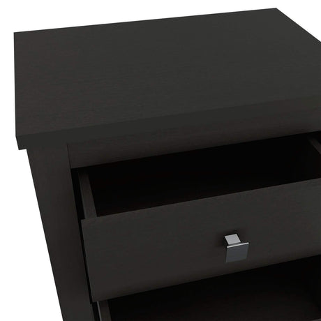 Mesa de Noche Armara Wengue 60 cm con Dos Cajones - Mesas de Noche | Bylmo