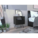 Mesa de Noche Augusta Duna 45x57cm con Un Compartimiento y con Una Puerta - Mesas de Noche | Bylmo