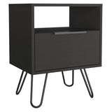 Mesa de Noche Augusta Duna 45x57cm con Un Compartimiento y con Una Puerta - Mesas de Noche | Bylmo