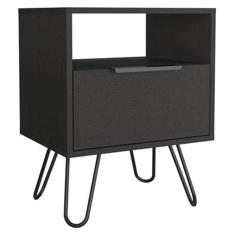 Mesa de Noche Augusta Duna 45x57cm con Un Compartimiento y con Una Puerta - Mesas de Noche | Bylmo