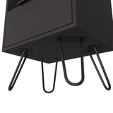 Mesa de Noche Augusta Duna 45x57cm con Un Compartimiento y con Una Puerta - Mesas de Noche | Bylmo