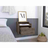 Mesa de Noche Flotante Busan Bellota 40x33cm con Un Cajón y con Un Compartimiento - Mesas de Noche | Bylmo