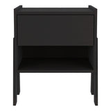 Mesa de Noche Joy Wengue 48x56cm con Un Cajón y con Un Compartimiento - Mesas de Noche | Bylmo