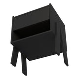 Mesa de Noche Joy Wengue 48x56cm con Un Cajón y con Un Compartimiento - Mesas de Noche | Bylmo