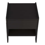 Mesa de Noche Joy Wengue 48x56cm con Un Cajón y con Un Compartimiento - Mesas de Noche | Bylmo