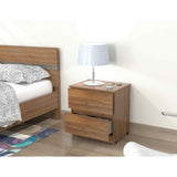 Mesa de Noche MN2610 Amareto 48 cm con Cajones - Mesas de Noche | Bylmo