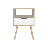 Mesa de Noche Otom Duna 40x63cm con Un Cajón y con Un Compartimiento - Mesas de Noche | Bylmo