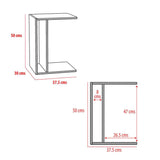 Mesa de Noche Tolosa Blanco 38 cm Minimalista - Mesas de Noche | Bylmo