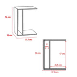 Mesa de Noche Tolosa Nogal 38 cm Minimalista - Mesas de Noche | Bylmo