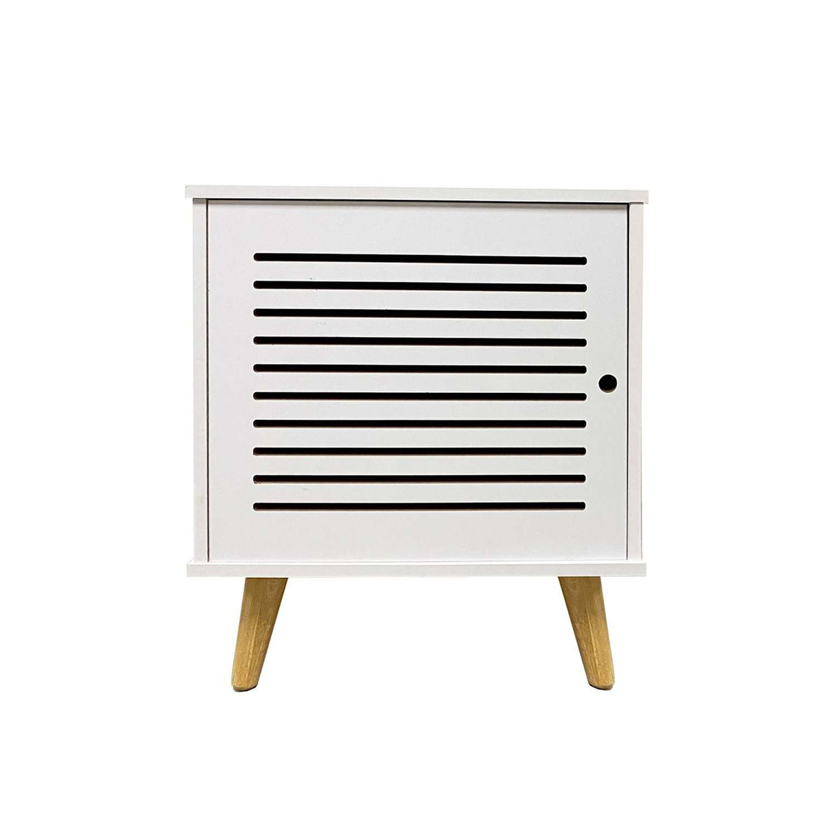 Mesa de Noche x 2 Tolú Blanco 40 cm con Cajón - Mesas de Noche | Bylmo