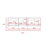 Rack London Ceniza 162 cm con Dos Puertas y Un Cajón - Muebles para TV | Bylmo