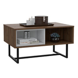 Mesa Pergamo Plus Gales y Blanco 79 cm Rectangular - Mesas | Bylmo