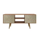 Rack Ecuador Almendra 136 cm con Dos Puertas - Muebles para TV | Bylmo