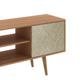 Rack Ecuador Almendra 136 cm con Dos Puertas - Muebles para TV | Bylmo