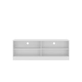 Mesa para TV Hawai Blanco 155x55cm Para TV Hasta 60 Pulgadas con Un Cajón y con Ranuras para Cables - Muebles de TV | Bylmo