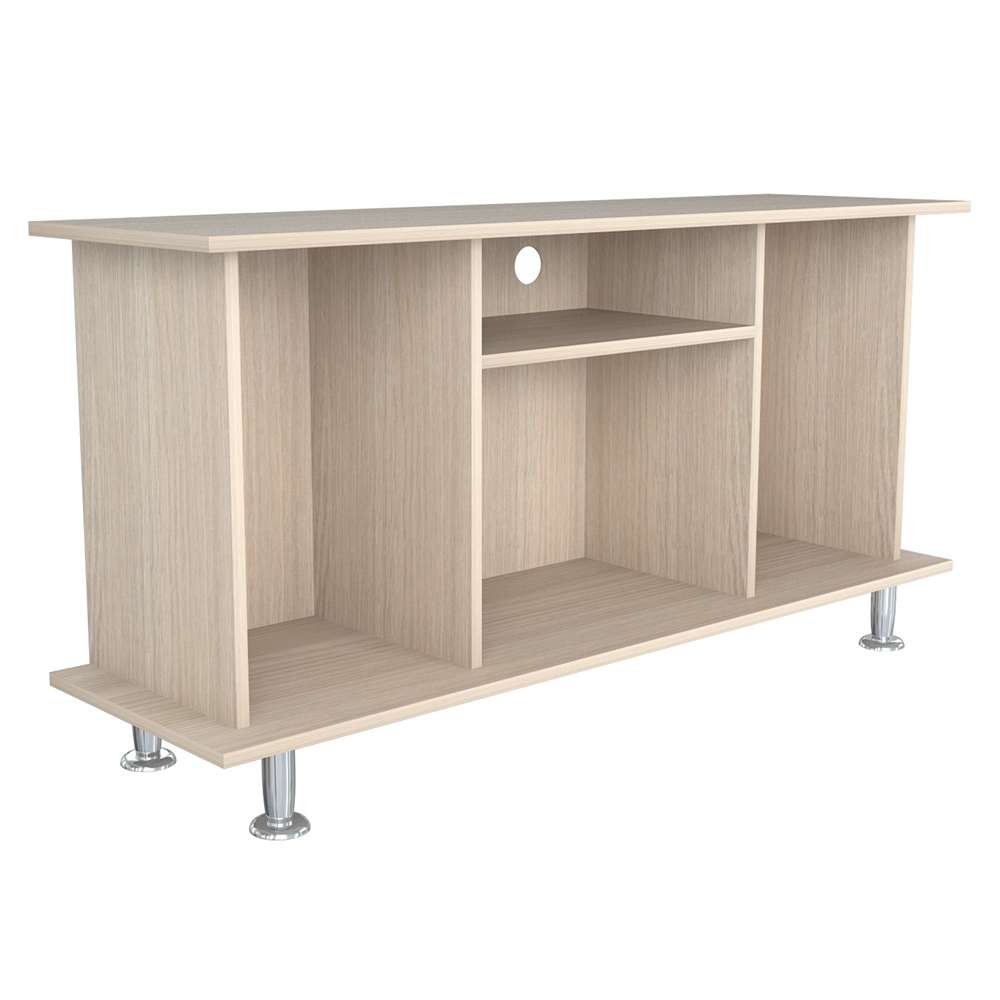 Mesa para TV Arena 120x120cm Para TV Hasta 42 Pulgadas sin Cajones con Ranuras para Cables y con Patas - Muebles de TV | Bylmo