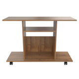 Mesa para TV Amaretto 100x68cm Para TV Hasta 40 Pulgadas sin Cajones y con Ruedas - Muebles de TV | Bylmo