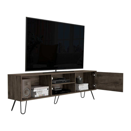 Mesa para TV Z Bellota 180x58cm Para TV Hasta 75 Pulgadas con Un Cajón y con Ranuras para Cables y con Patas - Muebles de TV | Bylmo