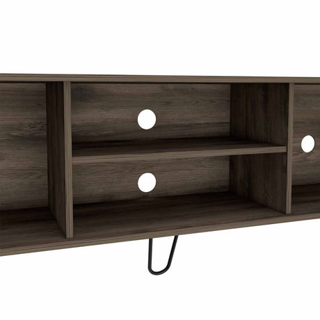 Mesa para TV Z Bellota 180x58cm Para TV Hasta 75 Pulgadas con Un Cajón y con Ranuras para Cables y con Patas - Muebles de TV | Bylmo