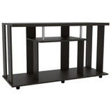 Mesa para TV Lannes Wengue 121x67cm Para TV Hasta 50 Pulgadas sin Cajones y con Patas - Muebles para TV | Bylmo