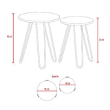 Set x2 Mesas Mamba Caramelo 50 cm - Mesas | Bylmo