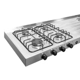 Mesón en acero inoxidable lavaplatos Derecha de 150 cm - Cocinas | Bylmo