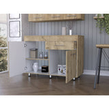 Mueble Inferior con Dos Puertas y Un Cajón Orión Macadamia 120 cm - Cocinas | Bylmo