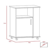 Mueble Microondas Z Plus Blanco y Bellota 60x73.5cm sin Cajones y con Un Puertas - Muebles Organizadores | Bylmo