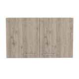 Mueble Auxiliar Manchester Ceniza y Blanco 100 cm con Dos Puertas - Muebles Organizadores | Bylmo