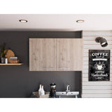 Mueble Auxiliar Manchester Ceniza y Blanco 100 cm con Dos Puertas - Muebles Organizadores | Bylmo