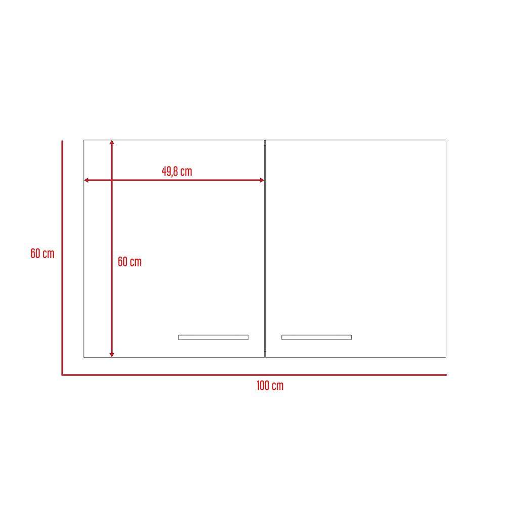Mueble Auxiliar Manchester Ceniza y Blanco 100 cm con Dos Puertas - Muebles Organizadores | Bylmo